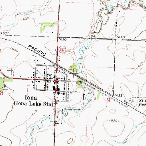 Topographic Map of Iona Lake (historical), MN
