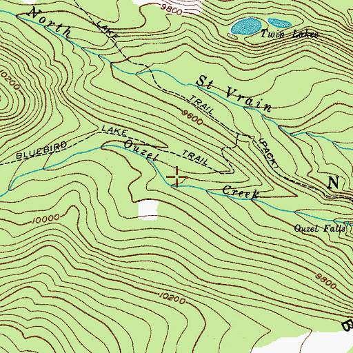 Topographic Map of Wild Basin, CO
