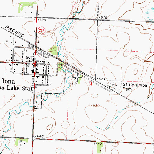 Topographic Map of Zion Lutheran Church Cemetery, MN