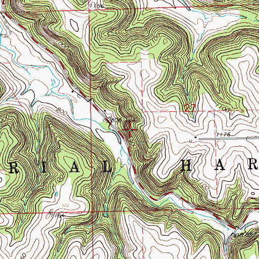 Topographic Map of Caledonia Wayside Park, MN