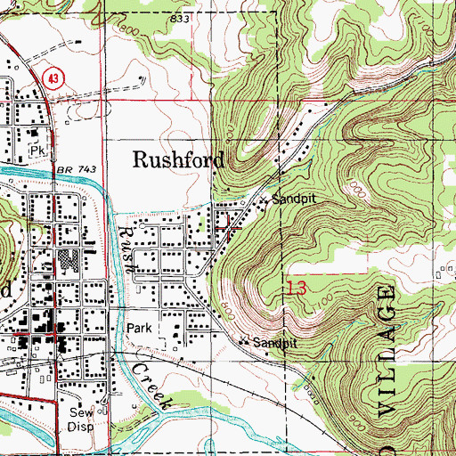 Topographic Map of River of Life Regional Church, MN