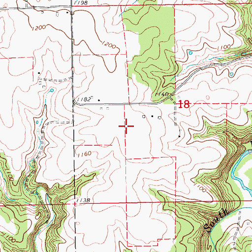 Topographic Map of Wisel Cemetery, MN