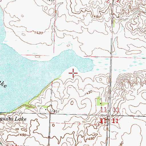 Topographic Map of Sara Park, MN