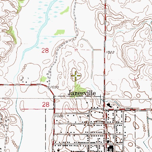 Topographic Map of Prairie Ridge Golf Course, MN