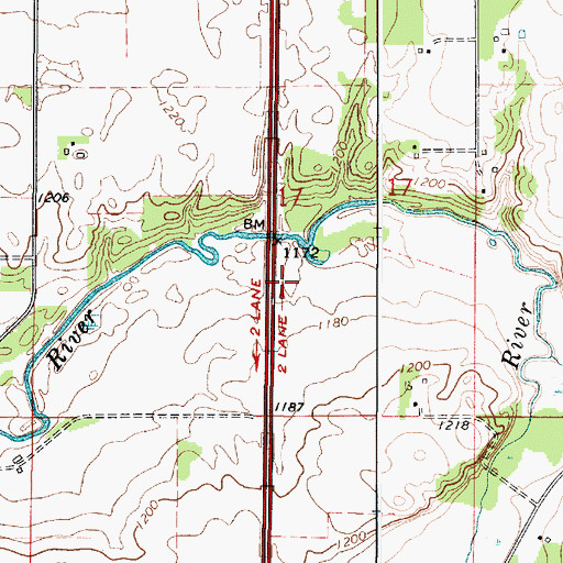Topographic Map of Minnesota State Schools Historical Marker, MN