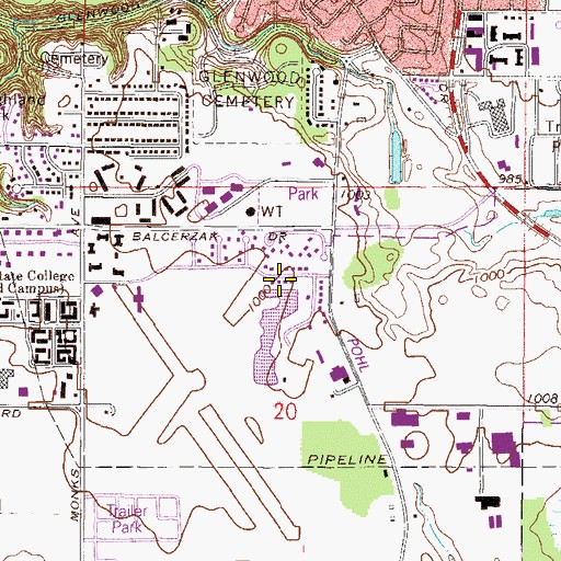 Topographic Map of Lions Lake, MN