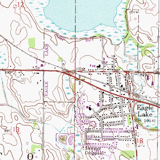 Topographic Map of Epiphany Lutheran Church, MN
