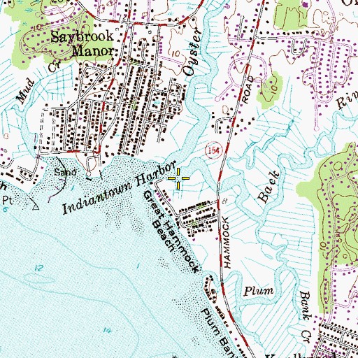 Topographic Map of Back River, CT