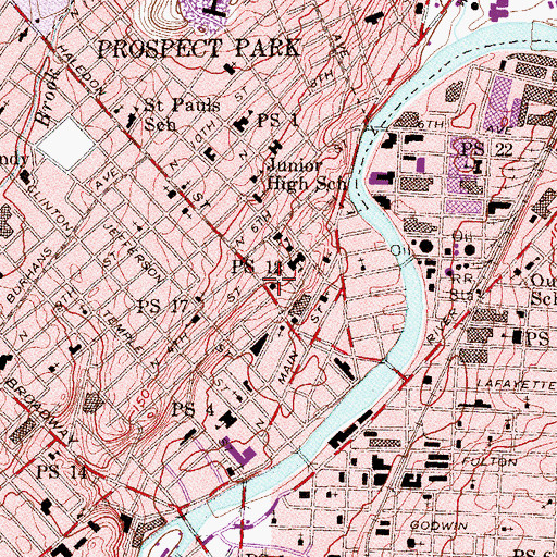 Topographic Map of Gilmore Memorial Tabernacle, NJ