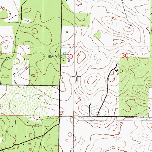 Topographic Map of West Port Middle School, FL