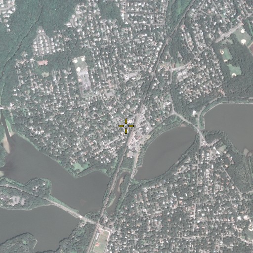 Aerial/Satellite Image of Harrington Park Post Office, NJ