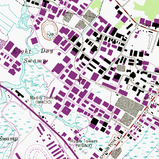 Topographic Map of Gotham Industrial Park, NJ