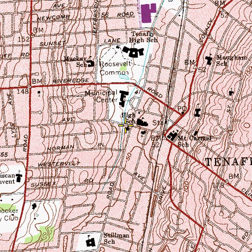 Topographic Map of Grace Chapel, NJ