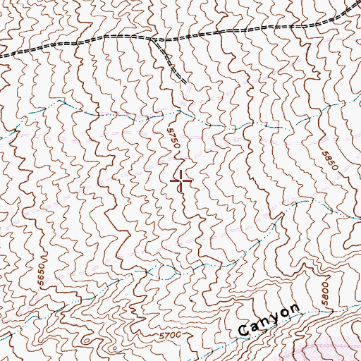 Topographic Map of Eisenhower Middle School, NM