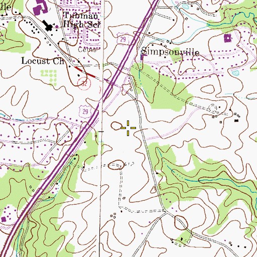 Topographic Map of Columbia Academy, MD