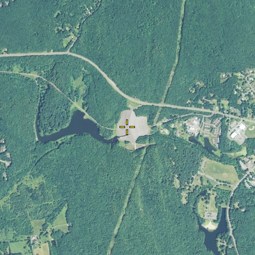 Aerial/Satellite Image of Black Rock Lake, CT