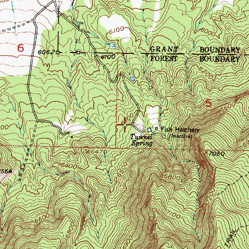 Topographic Map of Agua Sarca Trailhead, NM