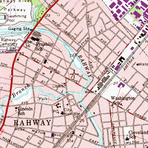 Topographic Map of Saint John the Baptist Russian Orthodox Church, NJ