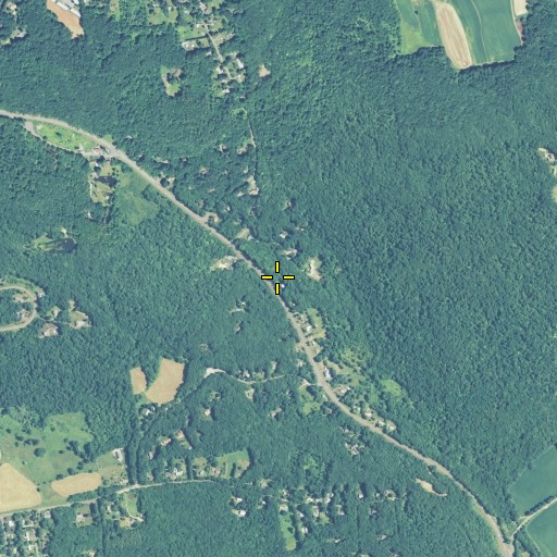 Aerial/Satellite Image of Bolton Pond Brook, CT
