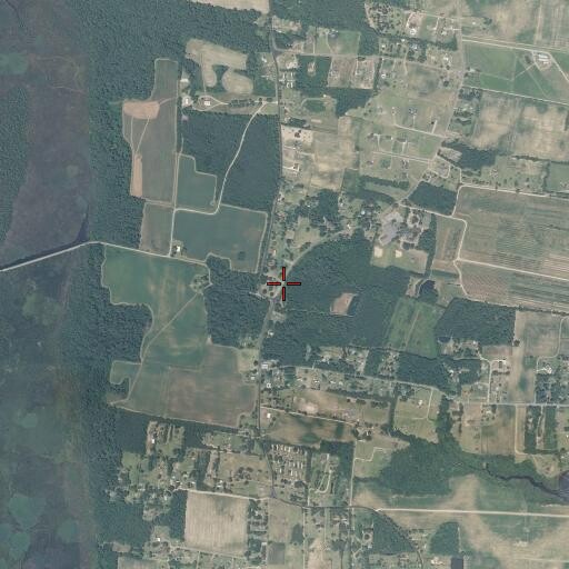 Aerial/Satellite Image of Knotts Island United Methodist Church, NC