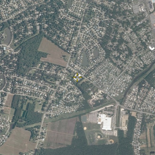 Aerial/Satellite Image of Chesapeake Fire Department Station 5 Great Bridge, VA