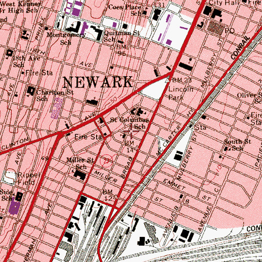 Topographic Map of Iglesia De Dios, NJ