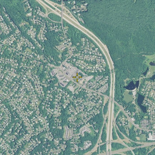 Aerial/Satellite Image of Trumbull Burial Ground, CT