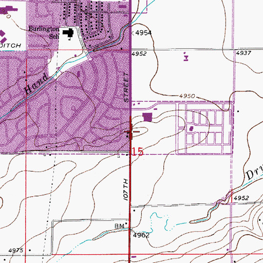 Topographic Map of Longmont Medical Campus, CO