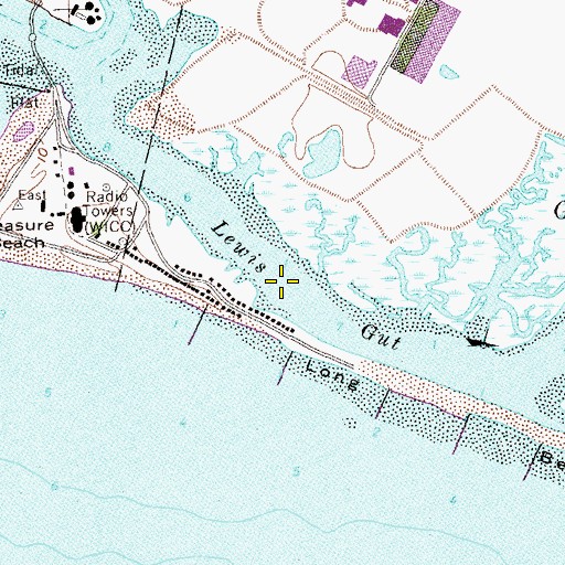 Topographic Map of Bruce Brook, CT