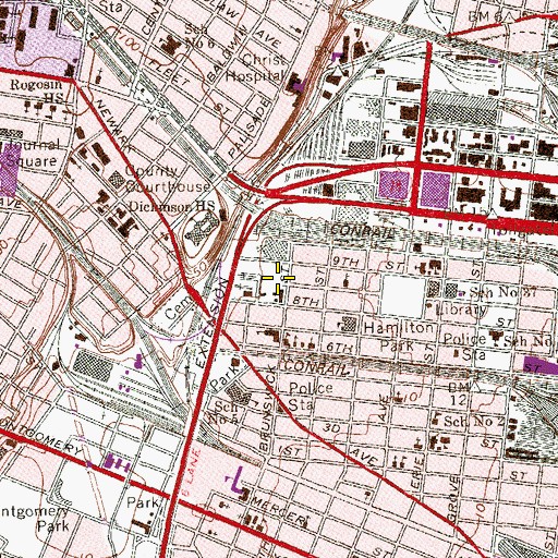 Topographic Map of Jones Park, NJ
