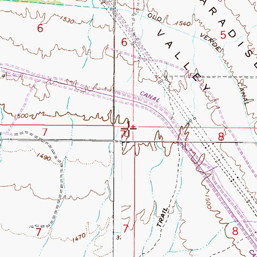 Topographic Map of Scottsdale Horizon Park, AZ