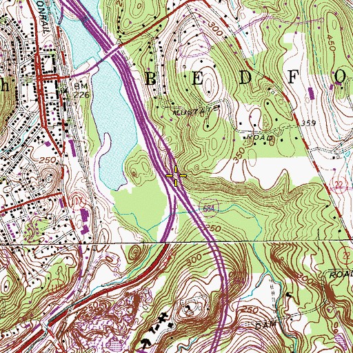 Topographic Map of Interchange 5, NY