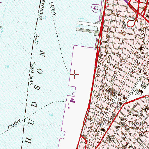 Topographic Map of Vesey Green, NY