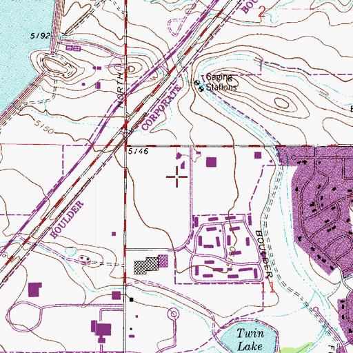 Topographic Map of Quest Academy, CO