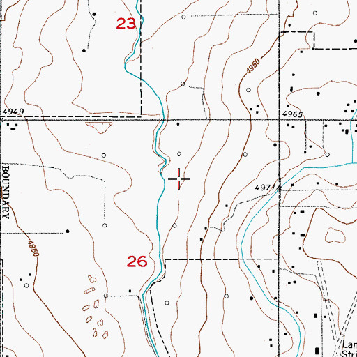 Topographic Map of Legacy Elementary School, CO