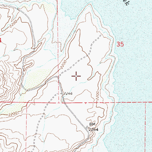 Topographic Map of Cholla Recreation Site, AZ
