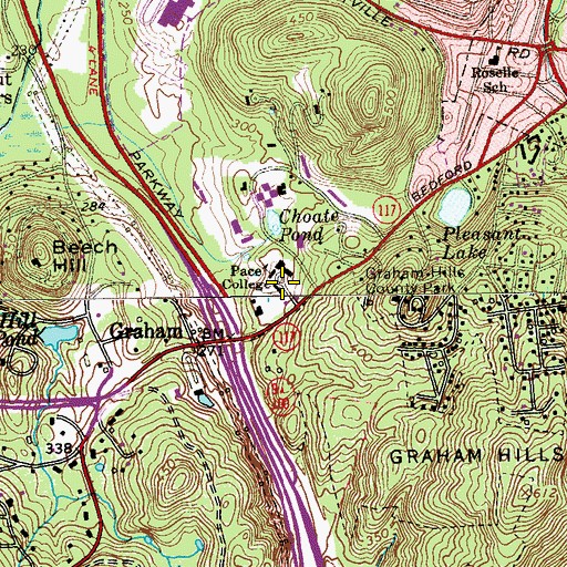 Topographic Map of Dyson Hall, NY