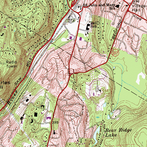 Topographic Map of Conklins Corners, NY