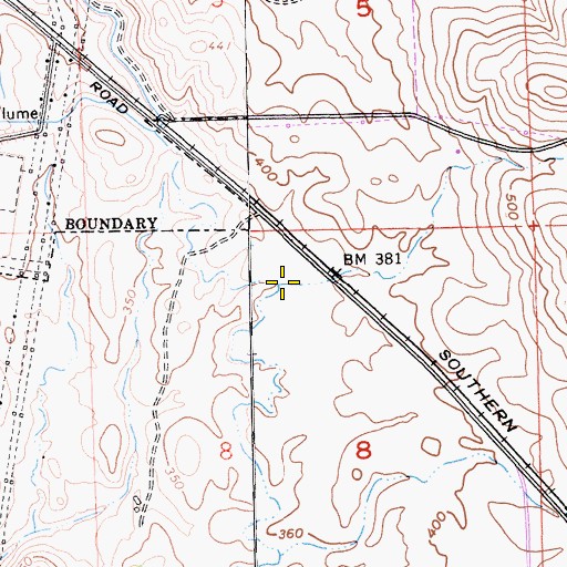 Topographic Map of Broadstone Mall, CA