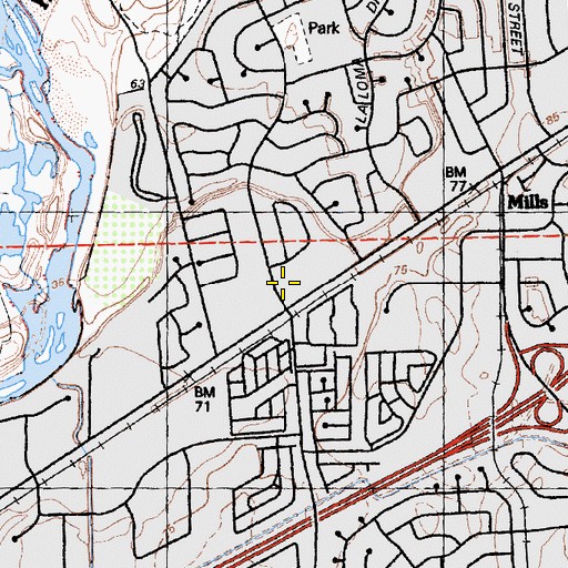 Topographic Map of Carousel School, CA