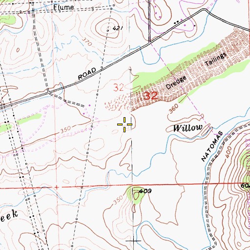 Topographic Map of Oak Chan Elementary School, CA
