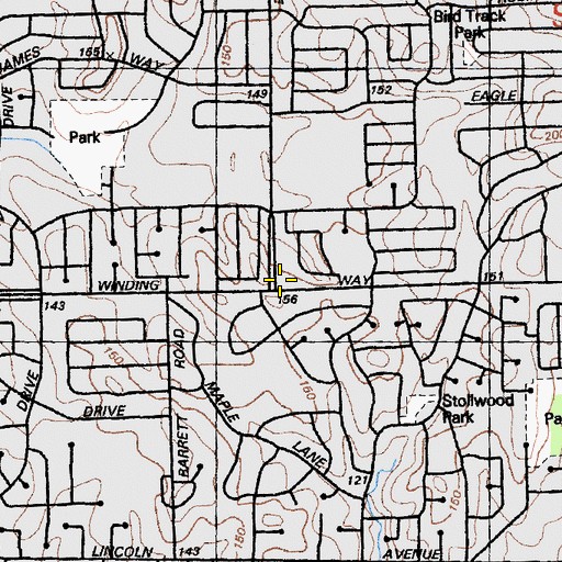 Topographic Map of Sacramento Metropolitan Fire District Station 108, CA