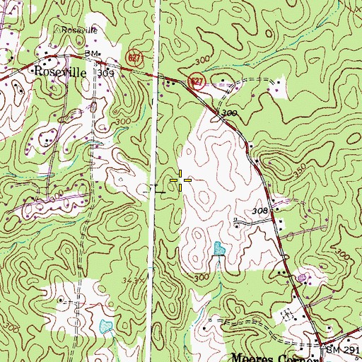 Topographic Map of Mountain View High School, VA
