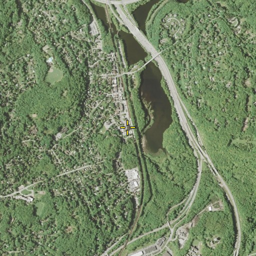 Aerial/Satellite Image of Katonah Post Office, NY