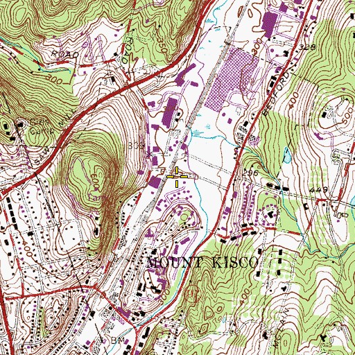 Topographic Map of J Edward Fox Memorial Park, NY