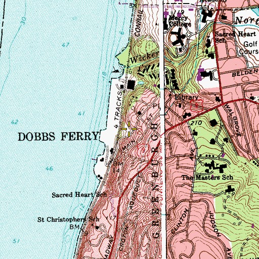 Topographic Map of Memorial Park, NY