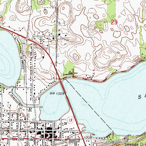 Topographic Map of Kamp Dells, MN