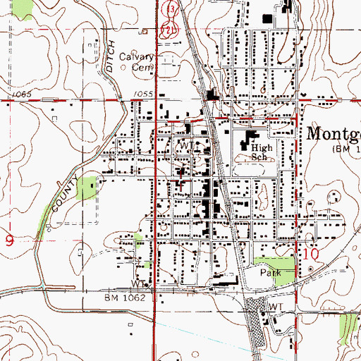 Topographic Map of Holy Redeemer Catholic Church, MN