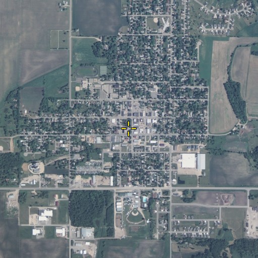 Aerial/Satellite Image of Le Sueur County Courthouse, MN