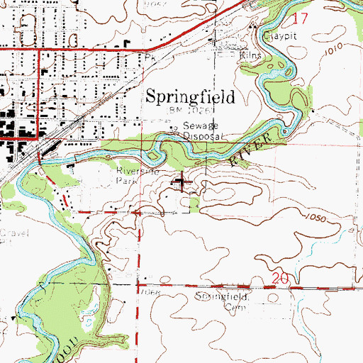 Topographic Map of Saint John Lutheran Home, MN